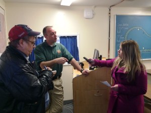 MPO Joe Moore spoke with reporters at the class.