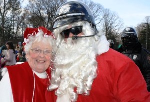 Mary Weaver serves as Mrs. Clause in the annual Santa's Ride to benefit ill children.