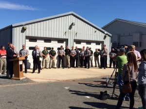 Media kick off of new neighborhood speed campaign.