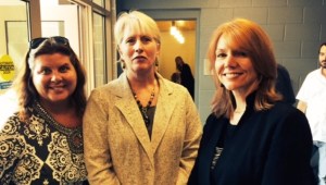 Outreach worker, Jodi O'Hern, FCPS Coordinator for Health, Family Life and Physical Education, and Kristin Fitzmorris, of the Just Ask Prevention Effort