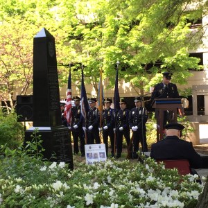 Today's Rose Garden Ceremony for our Fallen Officers