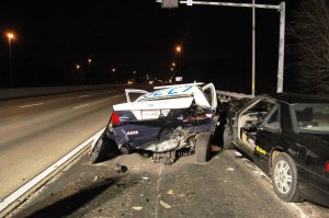 Officer's vehicle struck in 2013 while he pulled someone over on the shoulder of I-66 near Route 50
