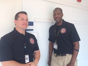 Lieutenants Ryan Morgan, FCPD, and Sheriff's Office, Derrick Ledford help lead the CIT course.