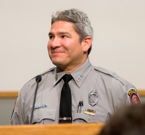 Officer Colorado at the awards ceremony.