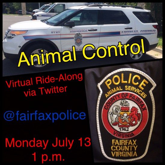 Follow us on Twitter @fairfaxpolice and look for hashtag #fcpdtweetalong