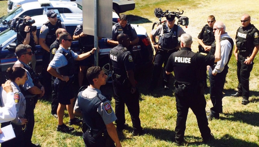 Briefing prior to the enforcement effort.