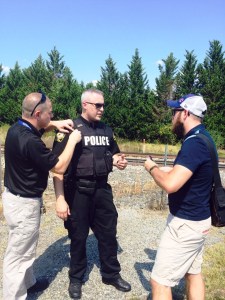 Media joined the effort to help spread the word on rail/pedestrian safety.