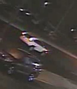 White vehicle is believed to be suspect vehicle.