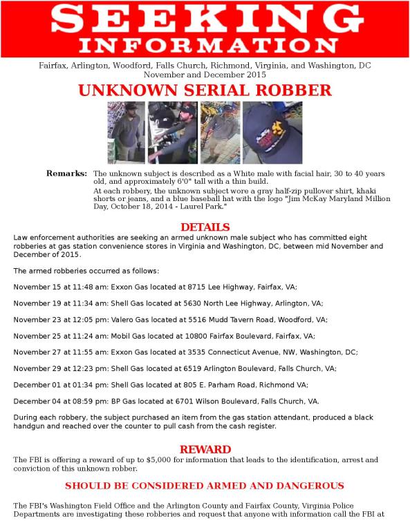 Sunoco Gas Station Robbery; Linked to Others