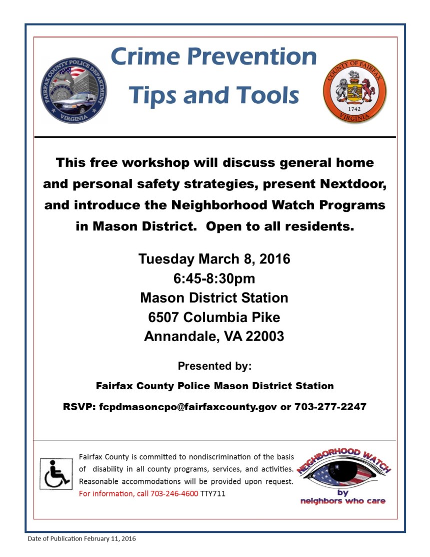 Crime Prevention Workshop