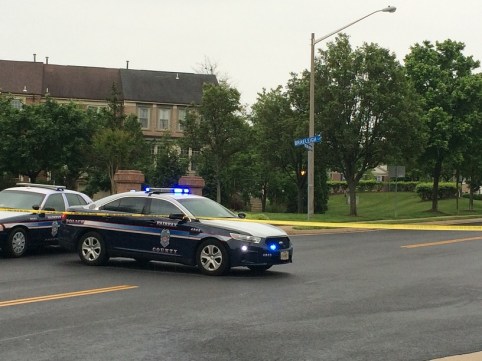 Cruisers with crime tape