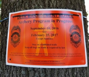 Deer Management Notice