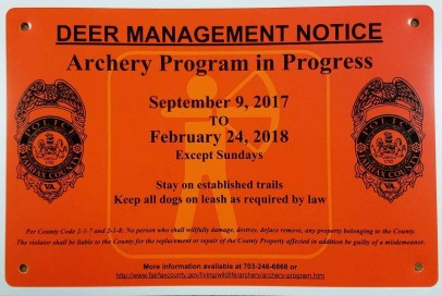 Deer Management Notice